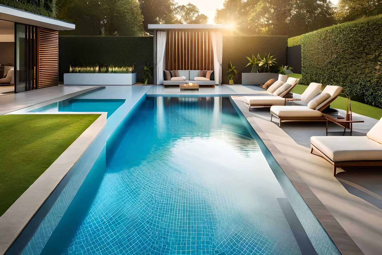 Residential swimming pool in the Phoenix area